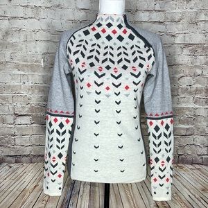 Title Nine Asymmetrical Zip Wool Sweater